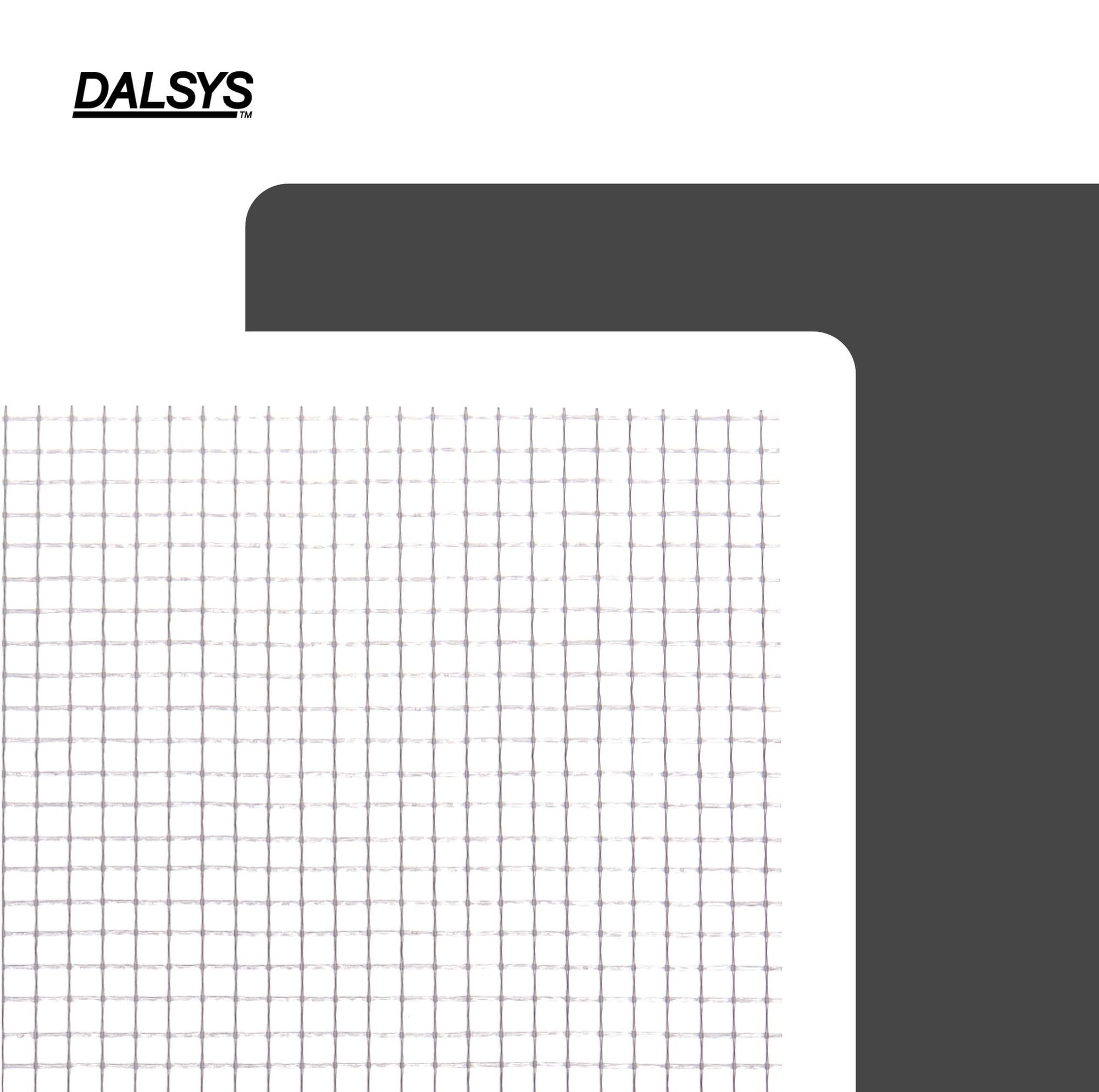 Treillis d'armature en fibre de verre 75 g/m² 5x5 mm 10 m² (10x1 m) pour enduit intérieur et isolation, Dalsys - 5