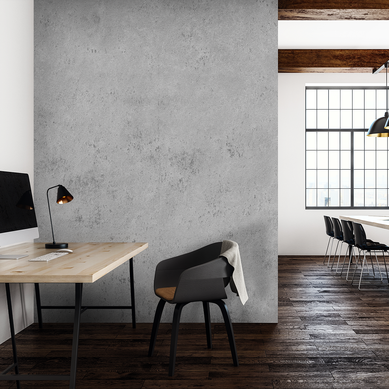 Schulte panneau mural 100x255 cm, revêtement pour douche et salle de bains, placement facile, DécoDesign BRIO, pierre gris clair brillant - 3