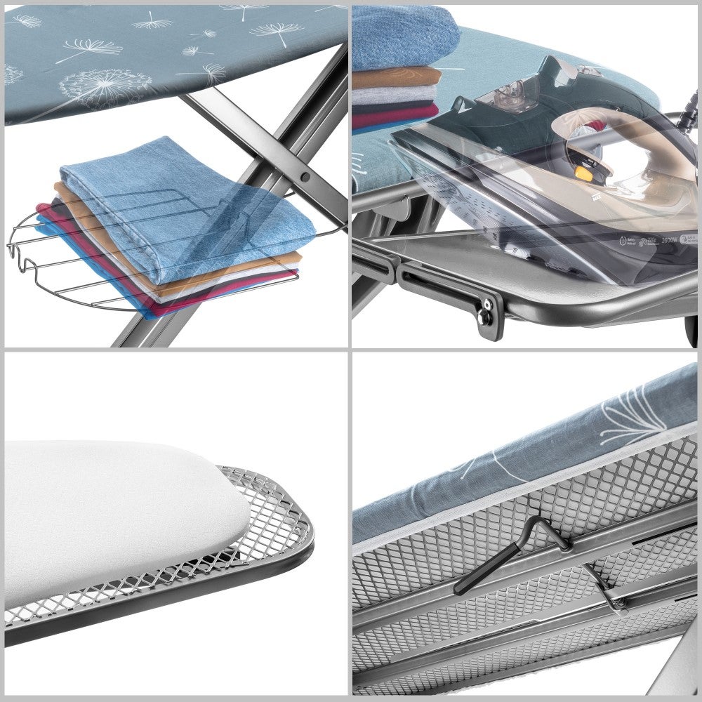 KADAX Grande Table à Repasser Complète 130x48cm avec Support Fer + Serviette - 3