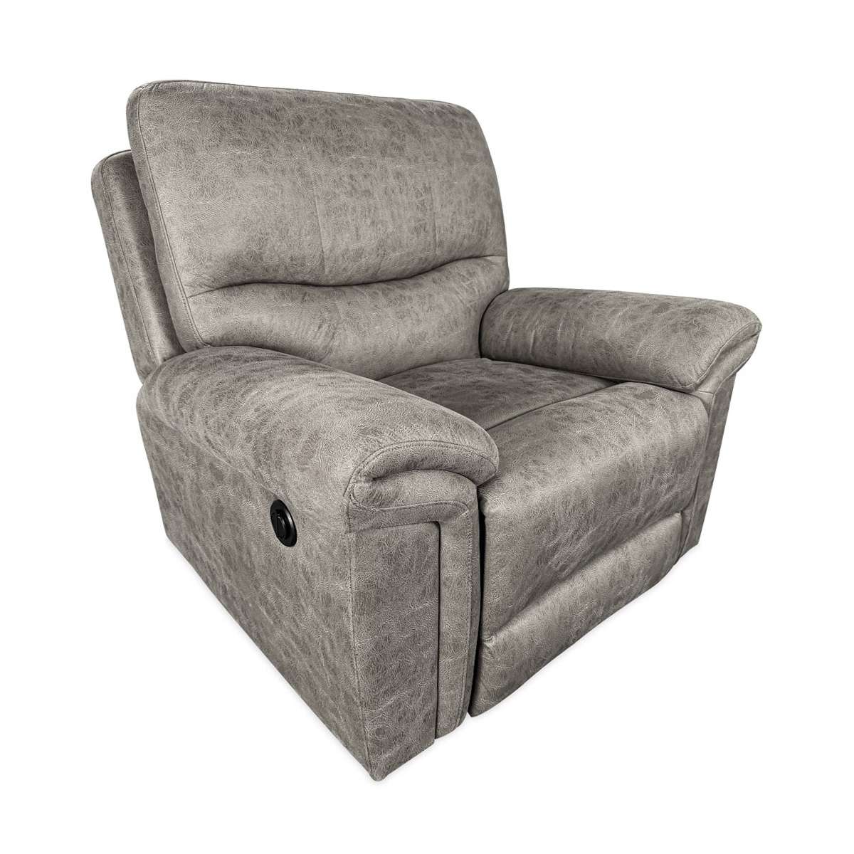 Sofa cali 1 plaza electrico cemento 101cm al x 199cm an x 93cm l