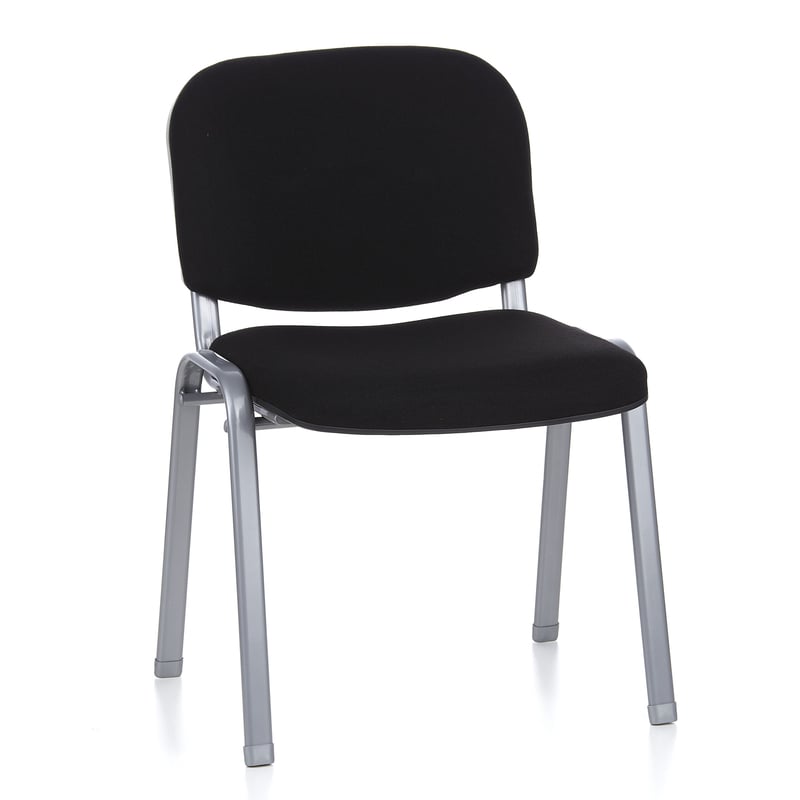 Krzesło czteronożne XT 600 S Srebrny / czarny hjh OFFICE