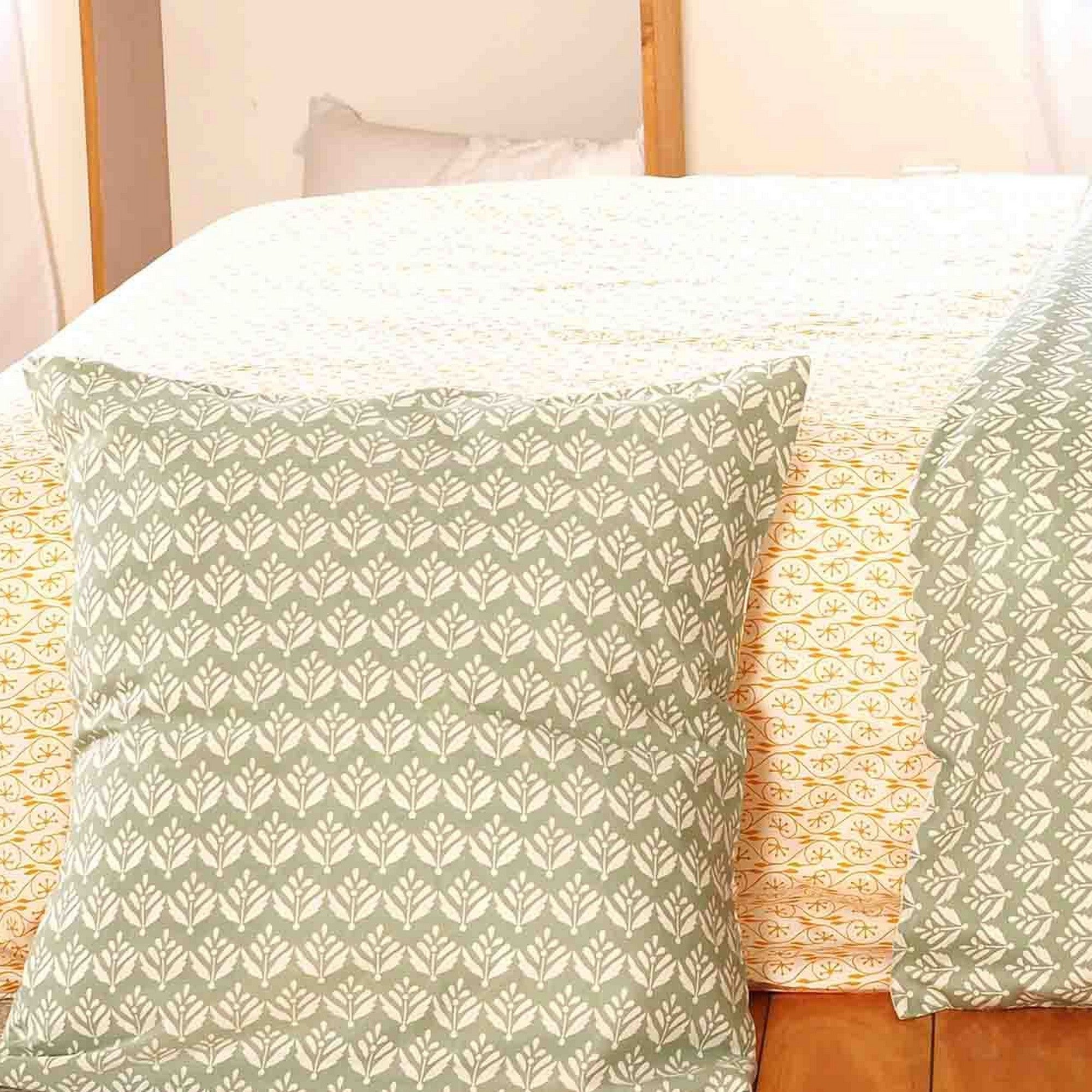 Housse de couette 220x240 + 2 taies d'oreiller 63x63 Satin de Coton Bio Orient - 2