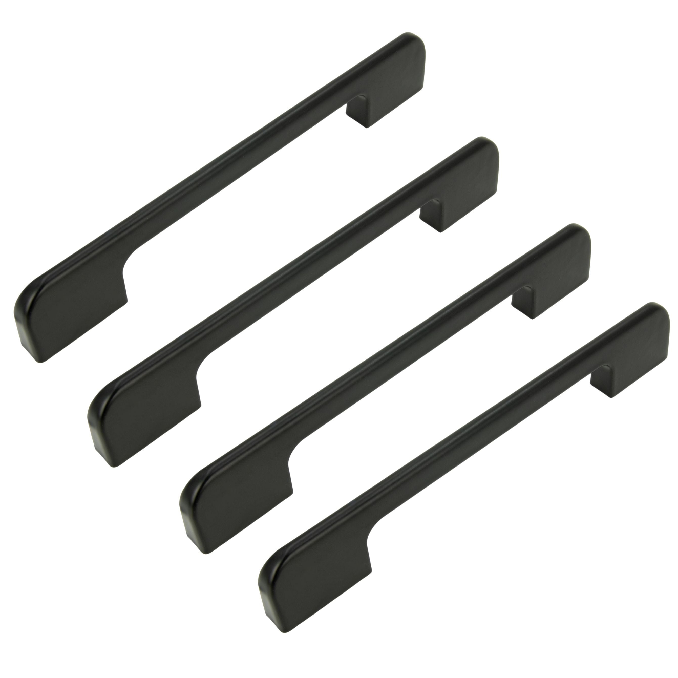 4 x Uchwyt meblowy czarny 96 mm aluminium