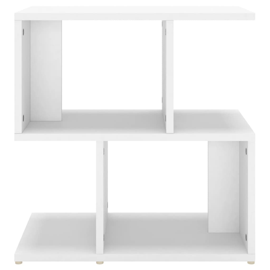 vidaXL Table de chevet blanc 50x30x51,5 cm bois d'ingénierie - 4