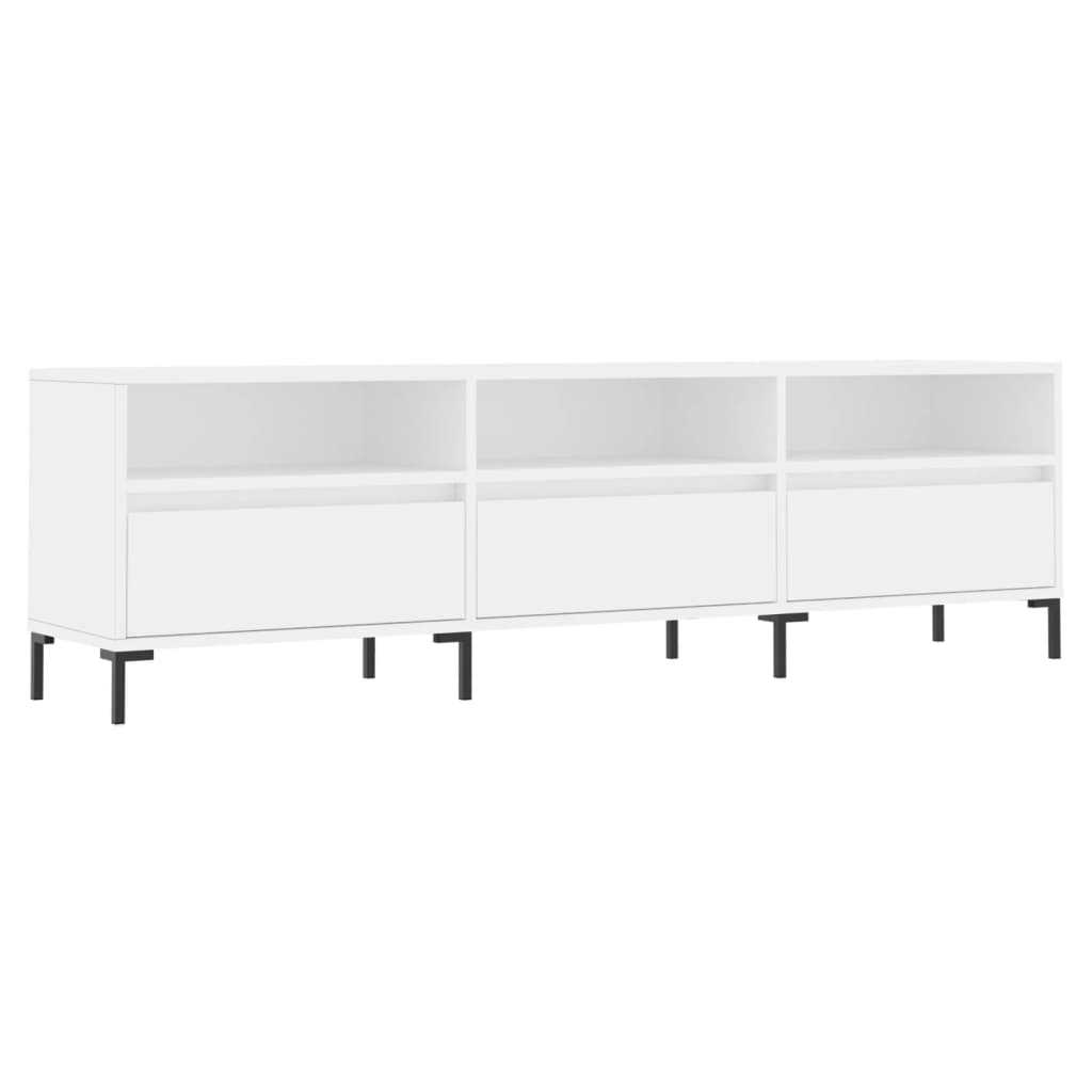 vidaXL Mobile Porta TV Bianco 150x30x44,5 cm in Legno Multistrato - 2