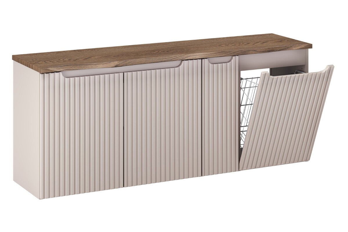 Szafka łazienkowa NOVA KASZMIR 140 cm z blatem dąb Casella