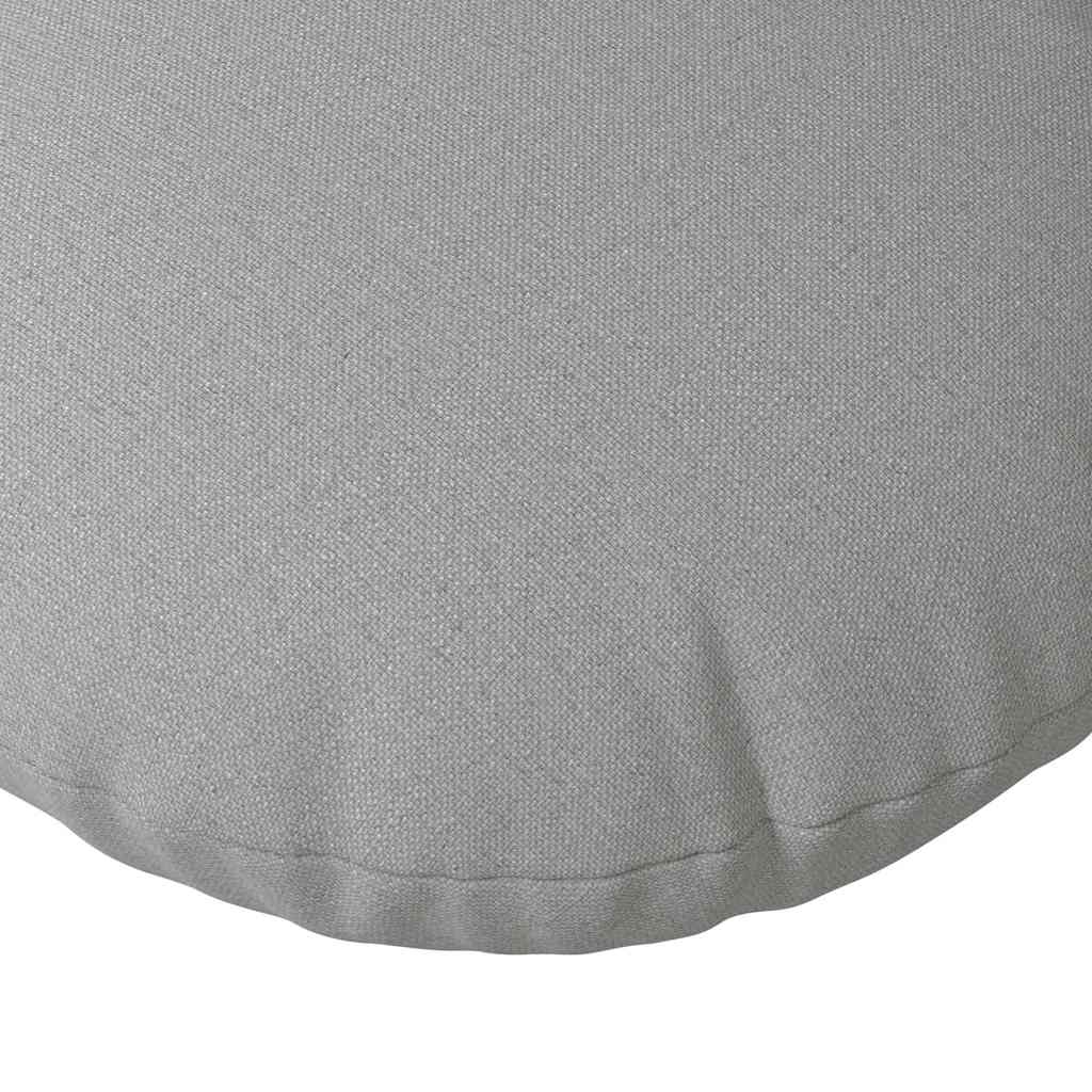 Cojines de asiento de 2 piezas, gris nube, Ø40 x 13 cm, tela - 7