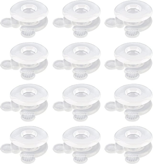 16 Pièces Clip De Housse De Couette, Clip De Fixation Couette Anti Drapant Champignon Forme Avec Boutons Pingles Avec Bote Blancblanc 69451580