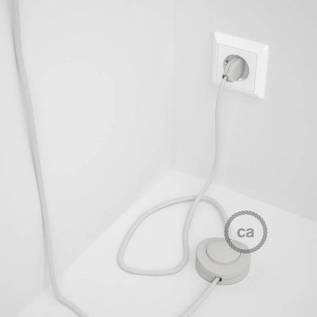 Creative Cables - Cablaggio Per Piantana, Cavo TN01 Lino Naturale Neutro 3 M Nero 86758040 Creative Cables - Cablaggio Per Piantana, Cavo TN01 Lino Naturale Neutro 3 M Nero 86758040