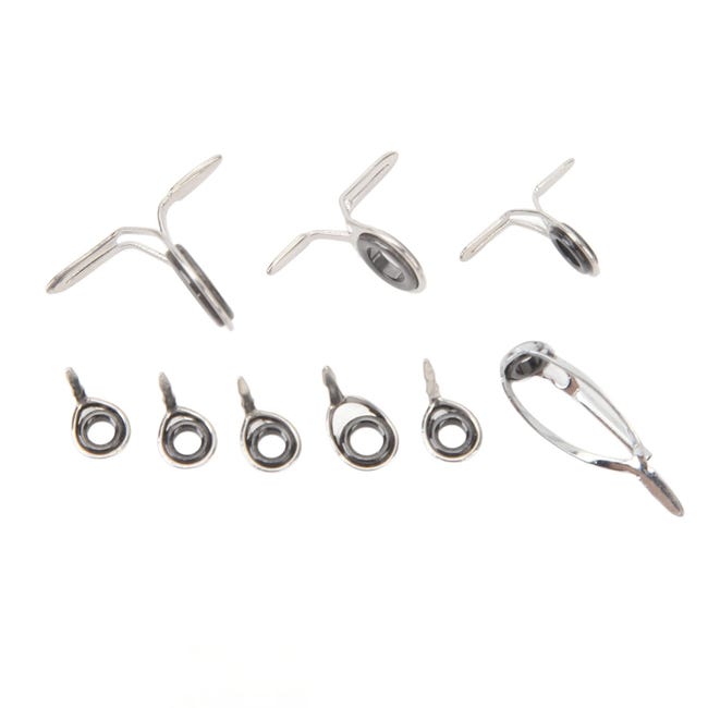 Set Guide Per Canna da Pesca, 10 Pezzi Anelli Guida Per Canna da Pesca con Esca, 5 Dimensioni Set Guida Per Canna da Pesca in Acciaio Inossidabile Ceramico Kit di Riparazione Punta Per Canna da Pesca Set Guide Per Canna da Pesca, 10 Pezzi Anelli Guida Per Canna da Pesca con Esca, 5 Dimensioni Set Guida Per Canna da Pesca in Acciaio Inossidabile Ceramico Kit di Riparazione Punta Per Canna da Pesca