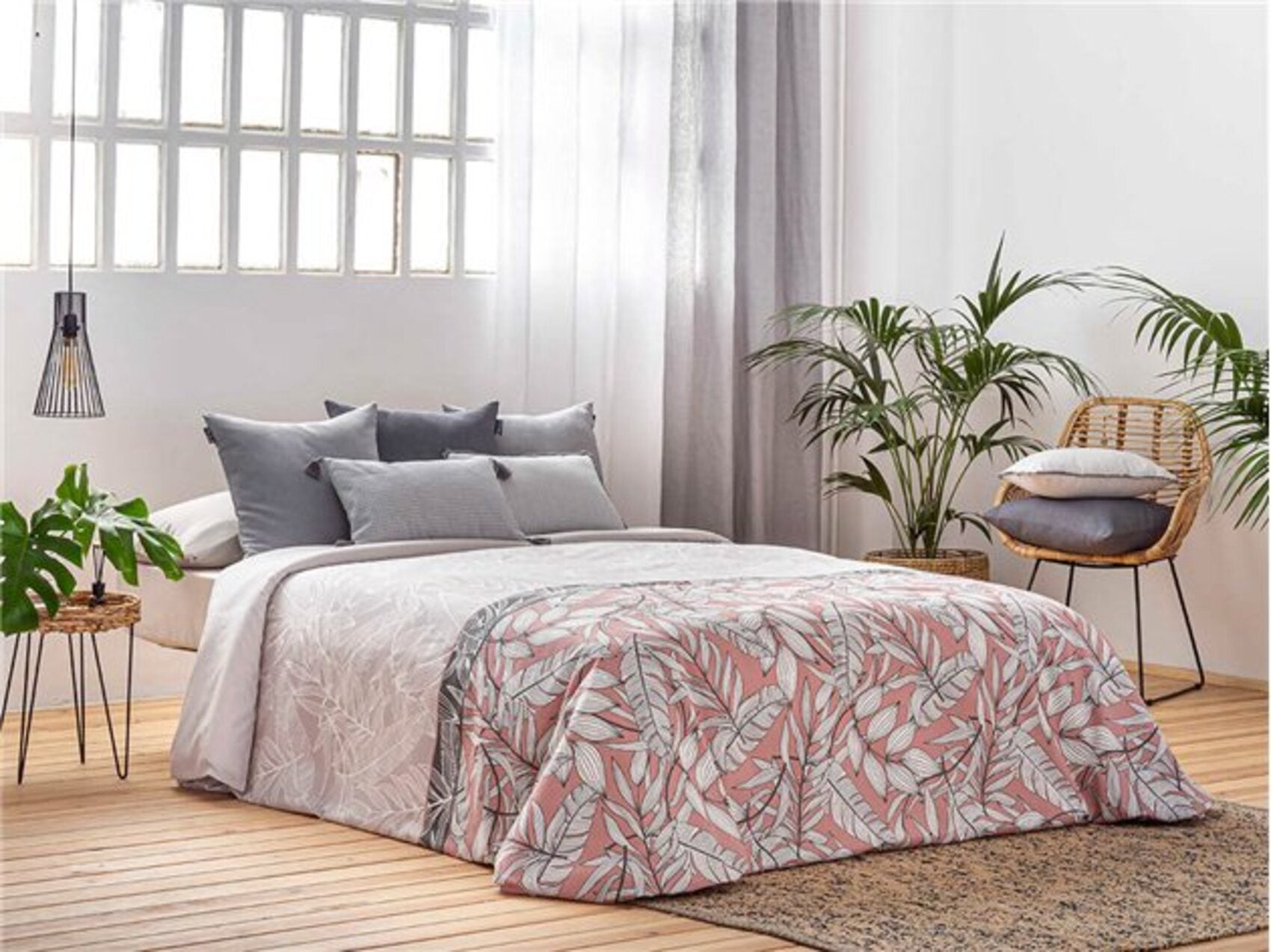 Conjunto de 2 piezas de funda nórdica + funda de almohada olite para cama de 105 cm color beig