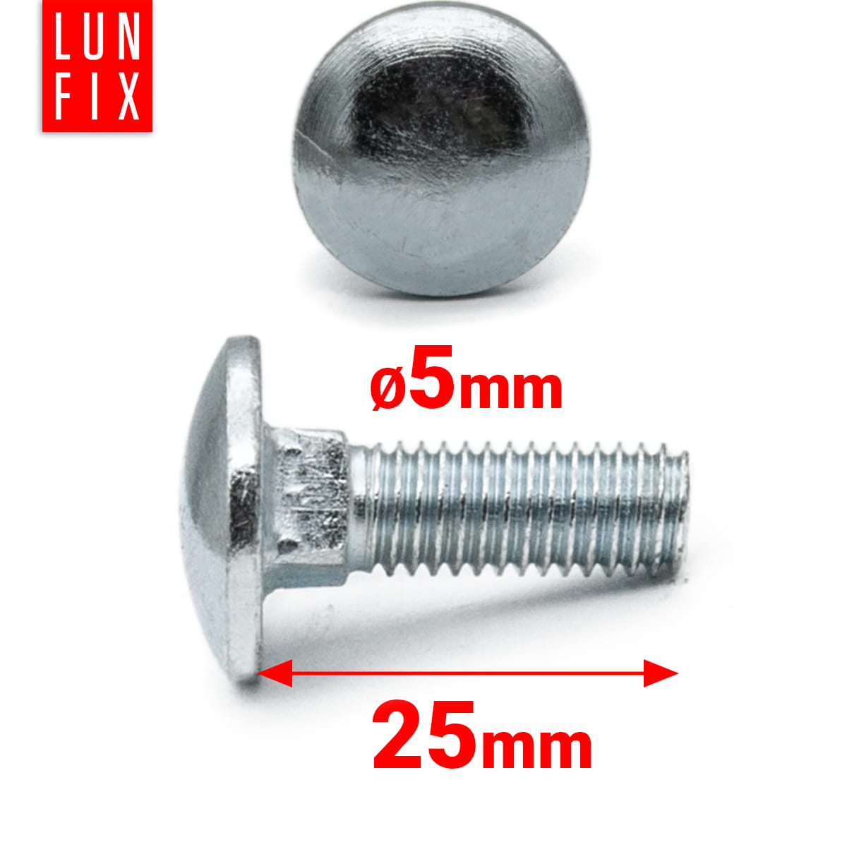 Śruba zamkowa M5 25 mm 1kg