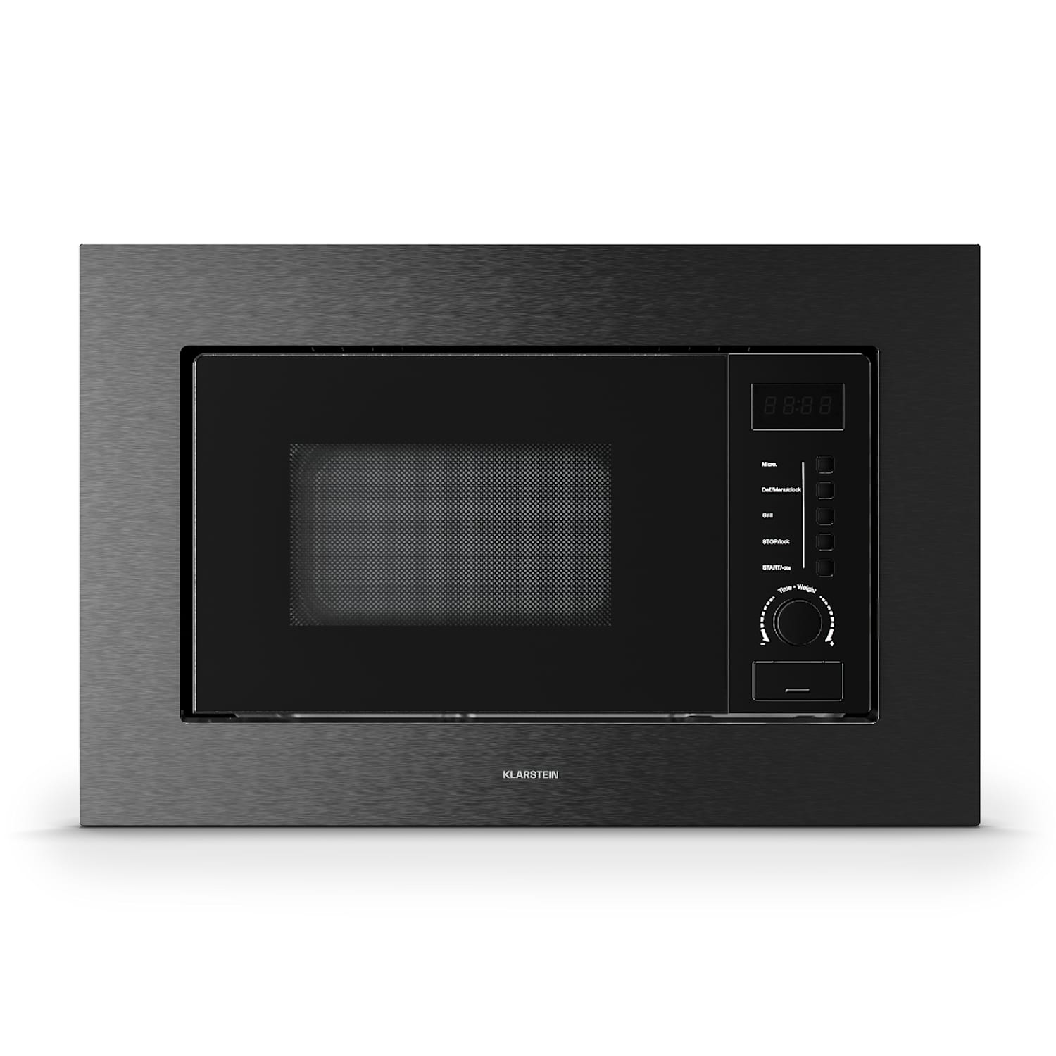 KLARSTEIN Verosteel micro-ondes encastrable avec gril | gril 800 W | micro-ondes 700 W | 60 cm Noir - 2