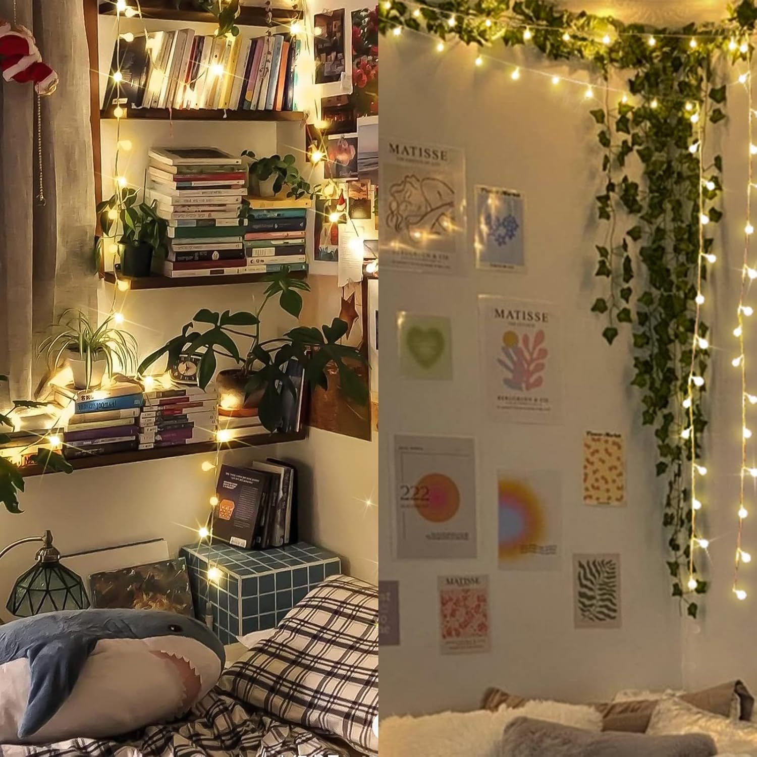 Guirlande lumineuse sphérique de 100 LED, lumière blanc chaud de 10 mètres, sur secteur avec télécommande, 8 modes. - 2
