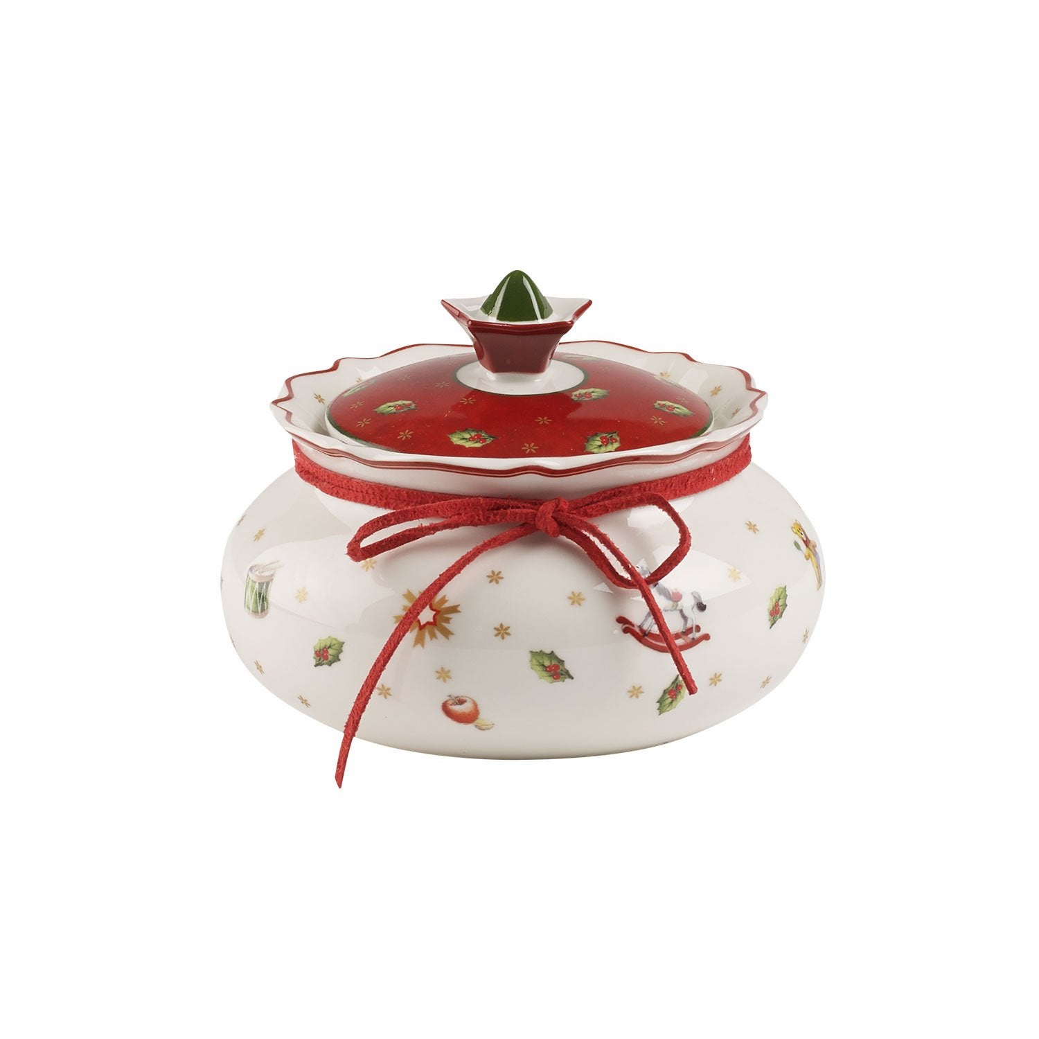 Villeroy & Boch Barattolo Grande 'Toy's Delight' - Porcellana, Bianco/Rosso, Per Biscotti