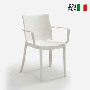 Bica Sedia Victoria Con Braccioli, Colore Tortora - Pratica E Di Qualità