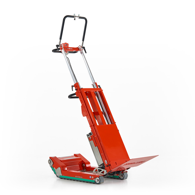 Carrello Saliscale Elettrico ZONZINI Skipper Lift per trasporto serramenti con sollevamento del carico. Batteria AGM standard. Portata 300 Kg
