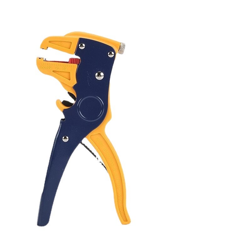 QWORK Pince à Dénuder 2 En 1 Multifonction – Coupe Et Dénude Câbles 0,2-6 Mm² – Idéale Auto, Électricité & Électronique