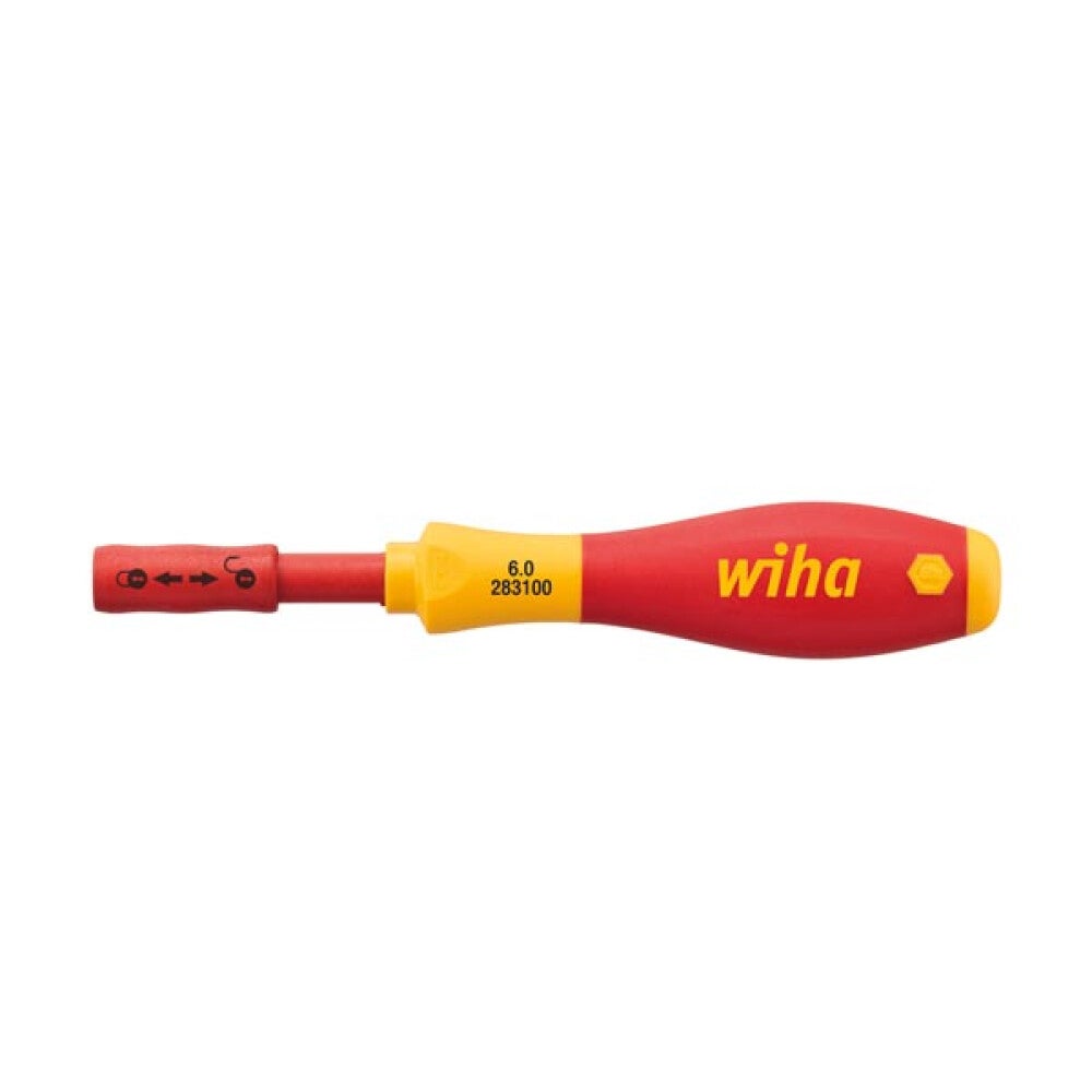 Wiha Cacciavite con portainserti SoftFinish electric slimVario 2831-00 SF-GRIFF VDE slimVario, nero