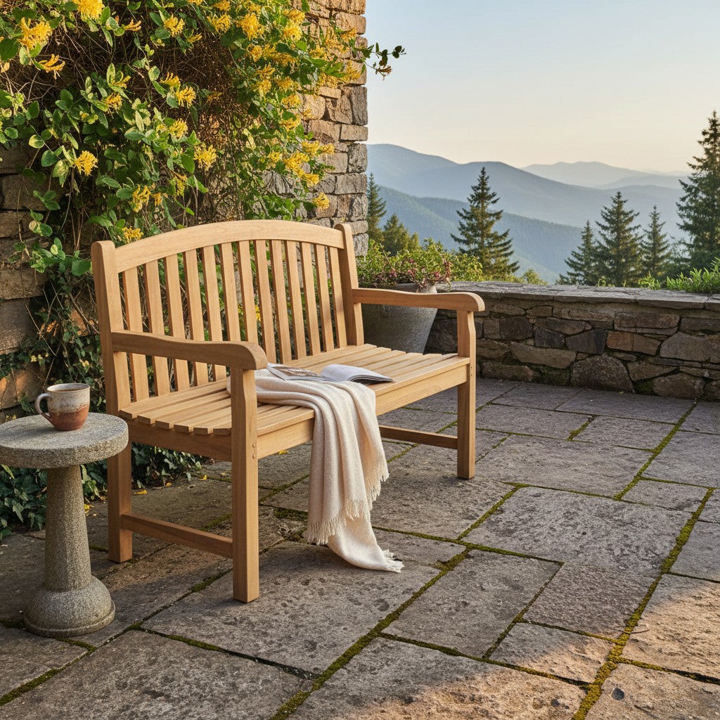 Banc en teck massif Oxford 130 cm - 8