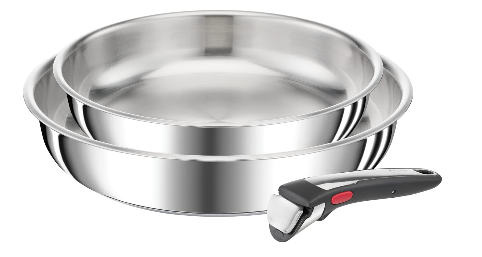 Tefal Ingenio Preference On Set di 2 padelle 24 28 cm manico rimovibile induzione acciaio inossidabile impilabile lavabile in lavastoviglie m Leroy Merlin