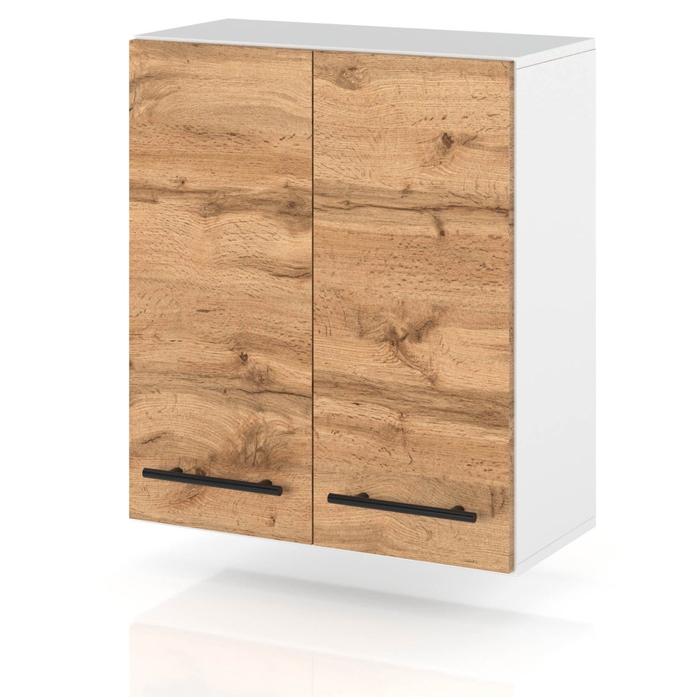Szafka kuchenna wisząca modułowa drewniana z uchwytami 60cm spremium wotan