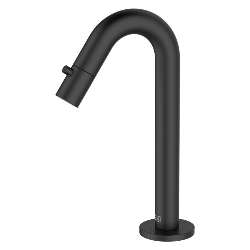 Indus bateria umywalkowa ze czarny zimna woda