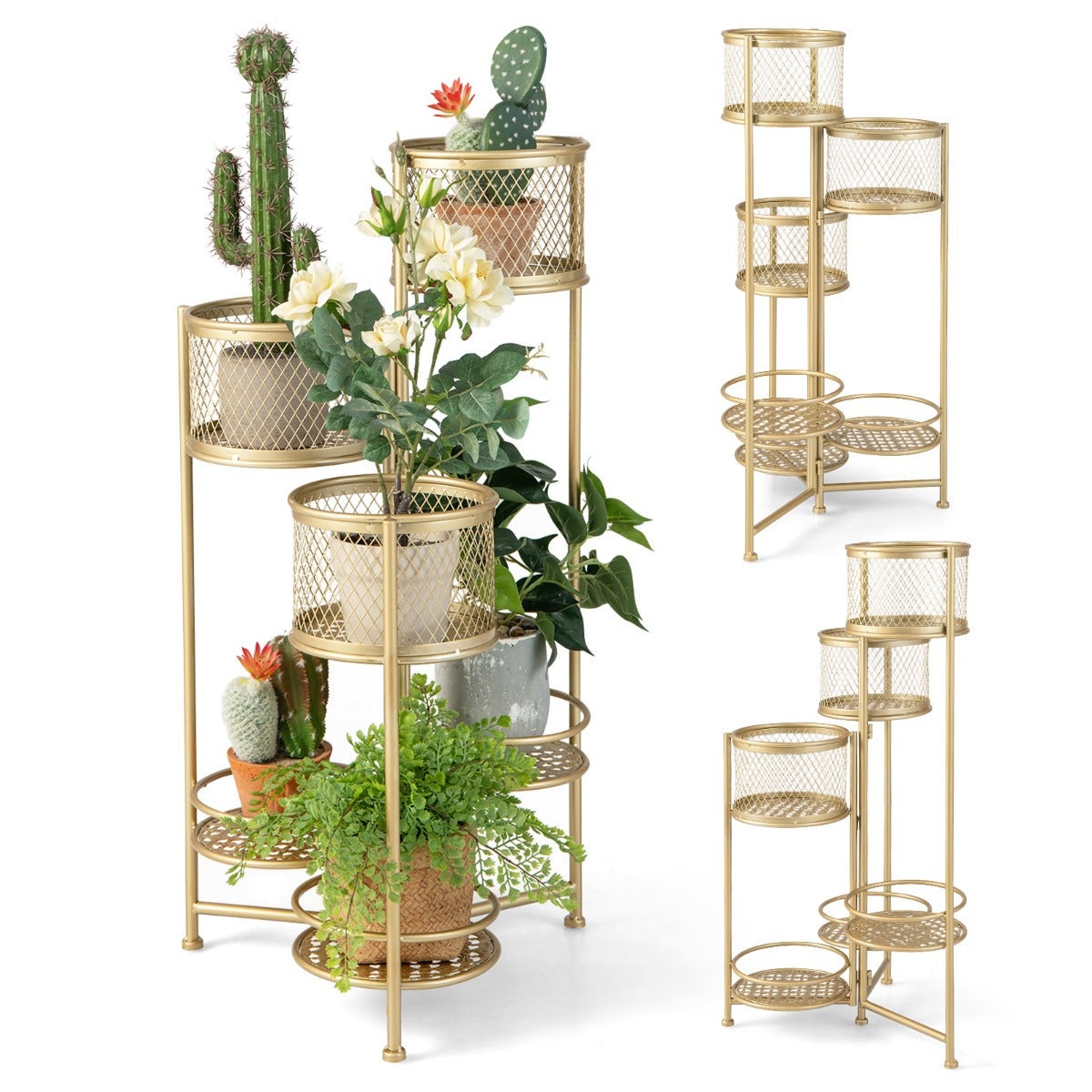 Meuble Plante Supports à Plantes En Bois à Plusieurs Niveaux Pour Decoration De Fenetre Interieur Ou Exterieur Balcon 98588085 étagère Plante