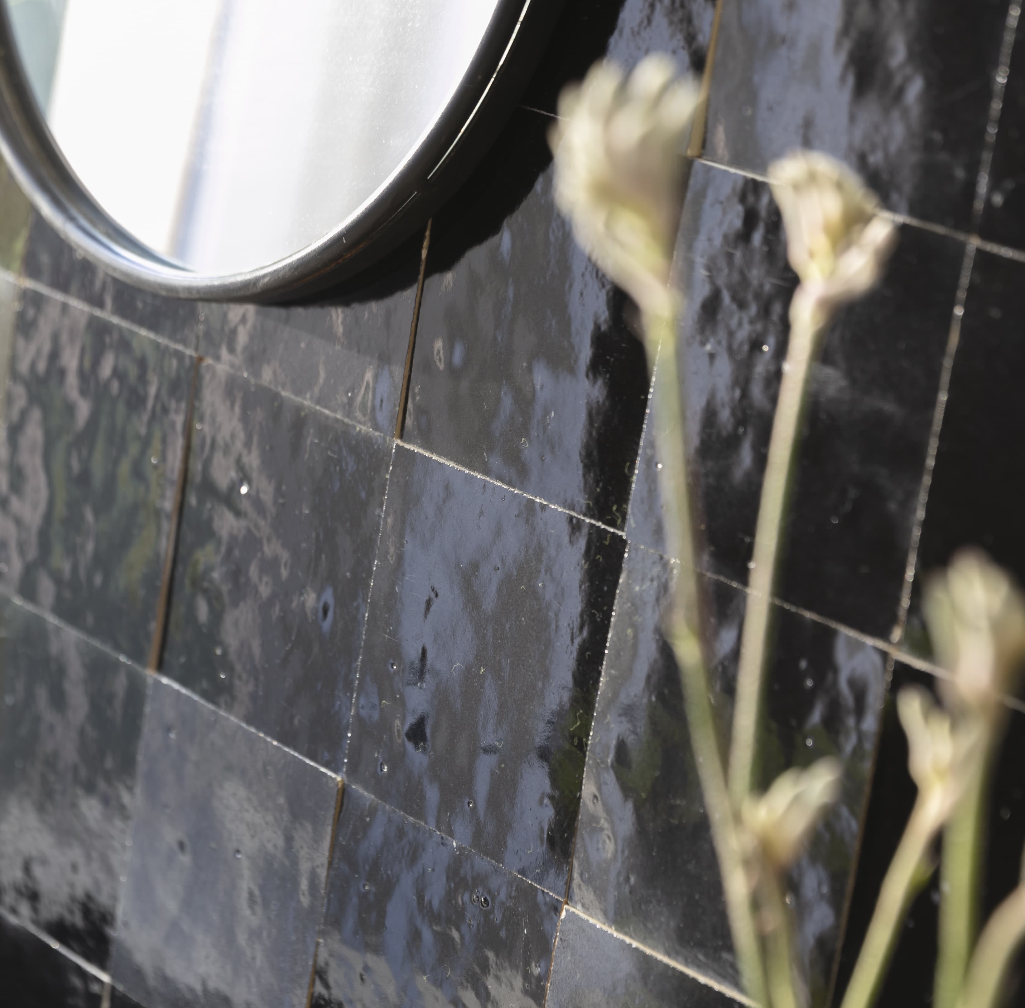 Carrelage Zellige Marocain Noir Intense 10x10 cm (vendu par 0,5 m²) - RO'MA NATURE - 7