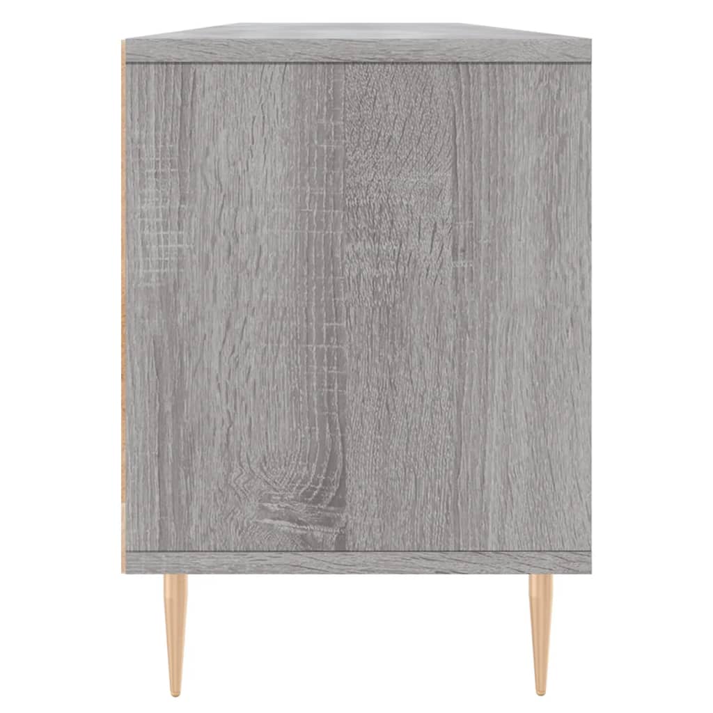 Meuble TV sonoma gris 150x30x44,5 bois d'ingénierie - 7