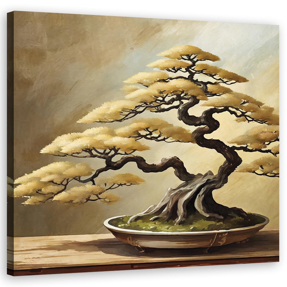 Obraz na płótnie, Drzewko bonsai Japonia 40x40