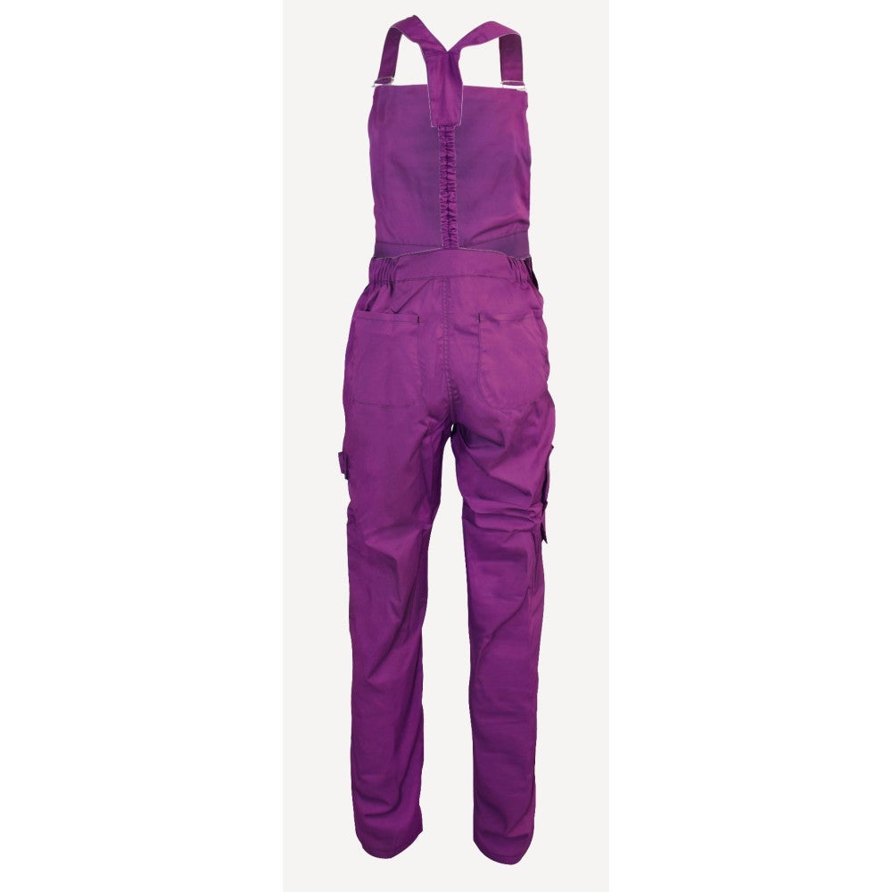Salopette de Travail Femme Violet et Noir - Fashion Sécurité - Résistante, Confortable et Tendance - Bricolage et Jardinage - 42 - Taille 42 - 4