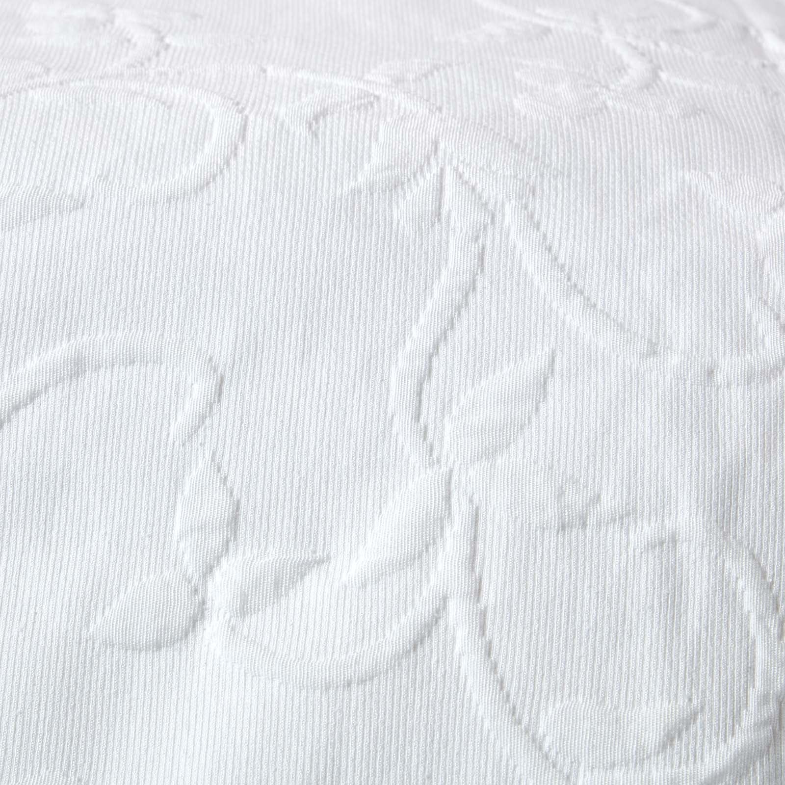 Homescapes Couvre-lit blanc matelassé motif en relief arabesques florales - 180 x 260 cm - 3