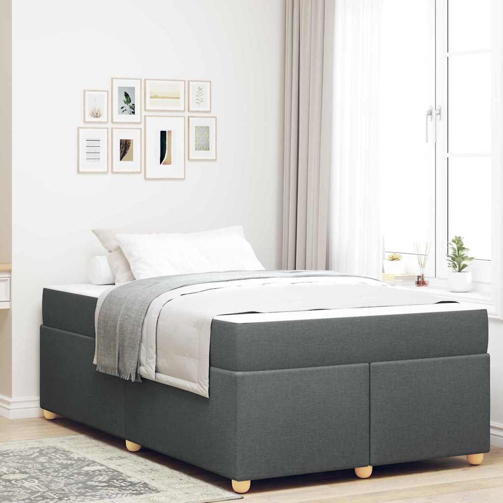 Cama Con Somier Con Colchón Gris Claro 180 X 200 Cm Tela