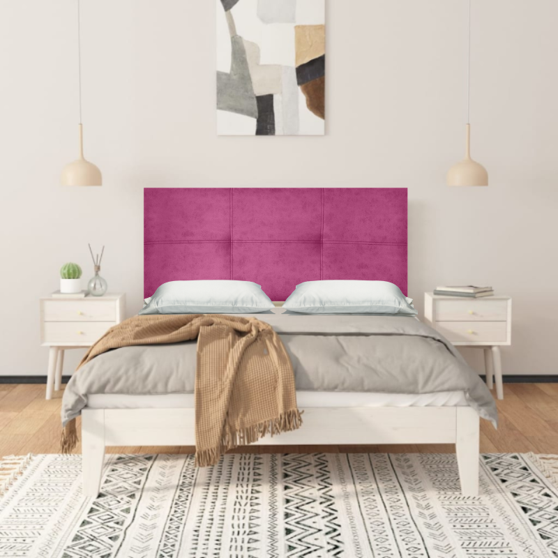 BedStore Cabecero de cama Ibiza tela Acualine Magnolia con costura doble 170x50 Fucsia - 3