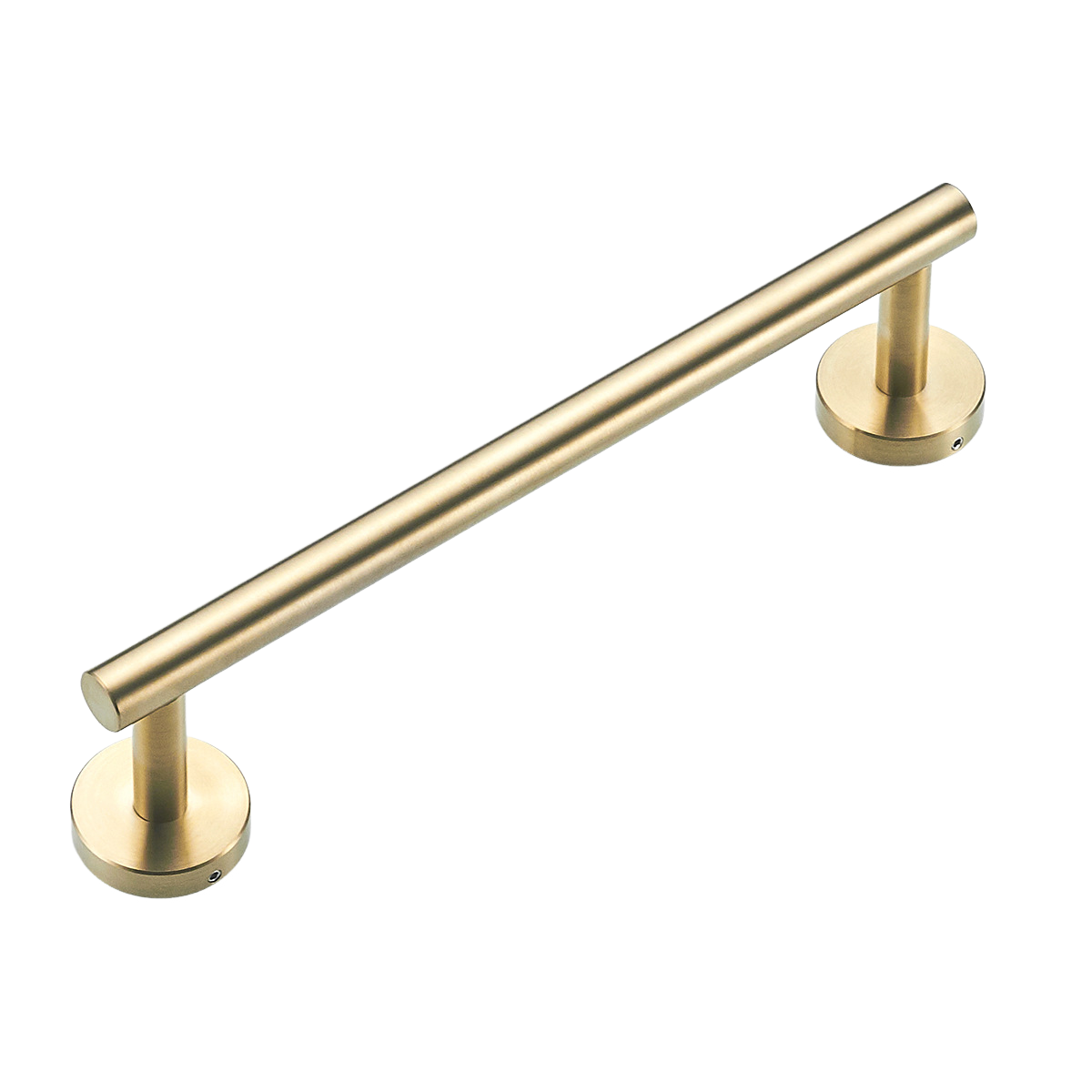 Wieszak na ręczniki ze stali nierdzewnej, odpowiedni do łazienki lub kuchni (50 cm, szczotkowane złoto)