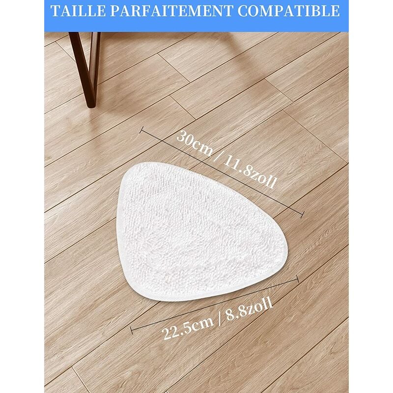 Paquet de 6 lingettes de recharge pour vadrouille à vapeur Vileda couvercle de recharge accessoires de vapeur en microfibre pour Vileda Steam | Leroy Merlin