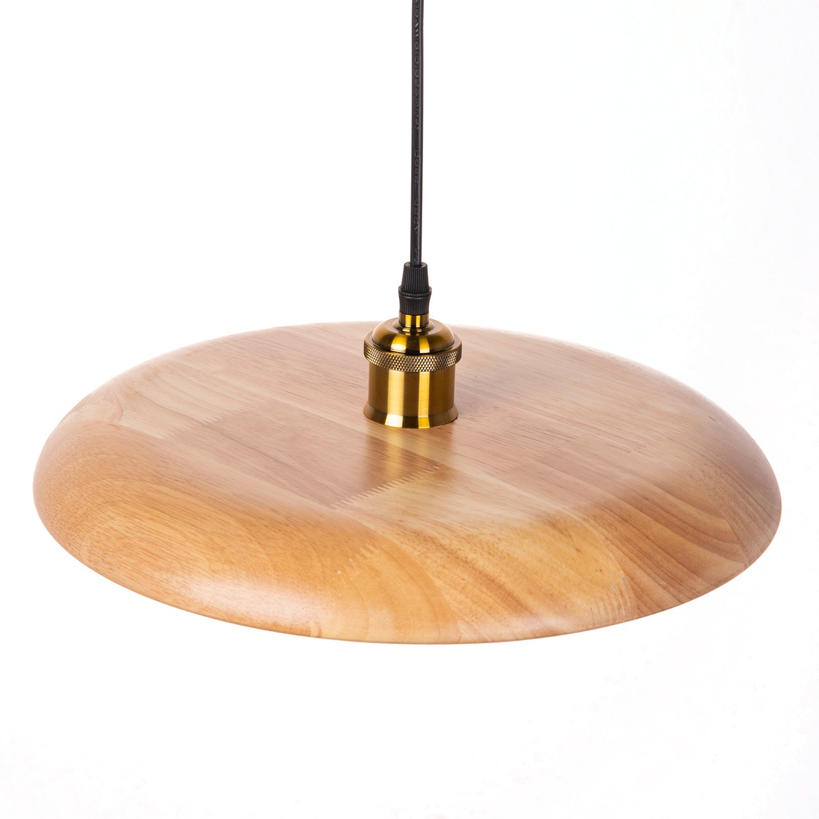 Éclairage pendentif en bois petit luminaire en bois fait à la main luminaires suspendus réglables pour salle à manger, salon, chambre à coucher D35CM - 5