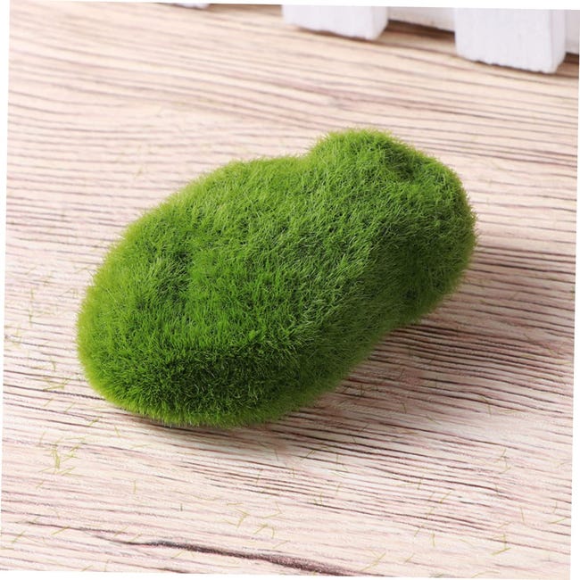 Set di 10 pietre artificiali di muschio verde,per composizioni floreali, giardini fatati,terrari e creazioni di pietre finte decorative,con copertura realistica in muschio,disponibile in 4 misure Set di 10 pietre artificiali di muschio verde,per composizioni floreali, giardini fatati,terrari e creazioni di pietre finte decorative,con copertura realistica in muschio,disponibile in 4 misure