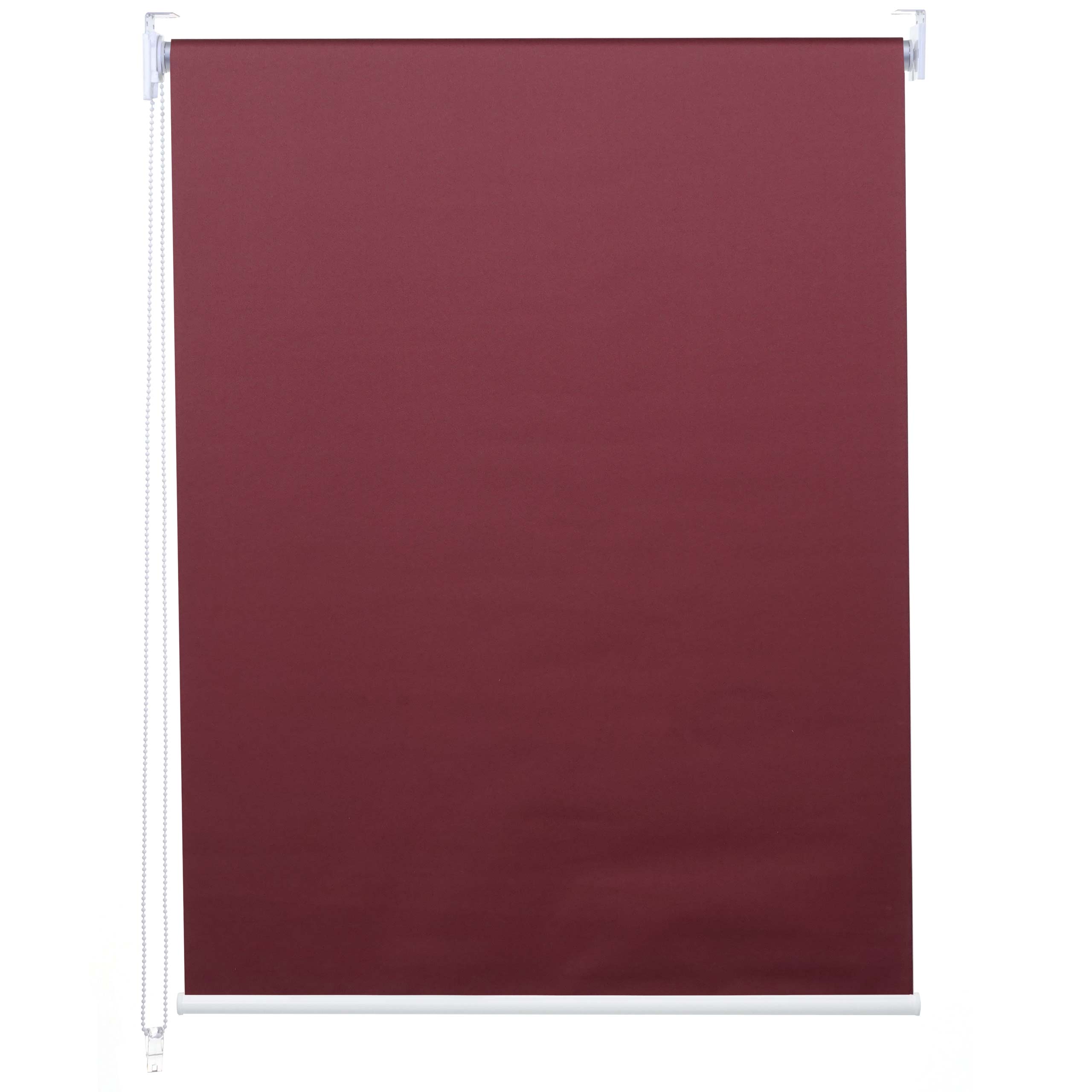 Estor enrollable hwc-d52, estor enrollable de ventana de tiro lateral, 60x160cm protección solar blackout opaco ~ burdeos