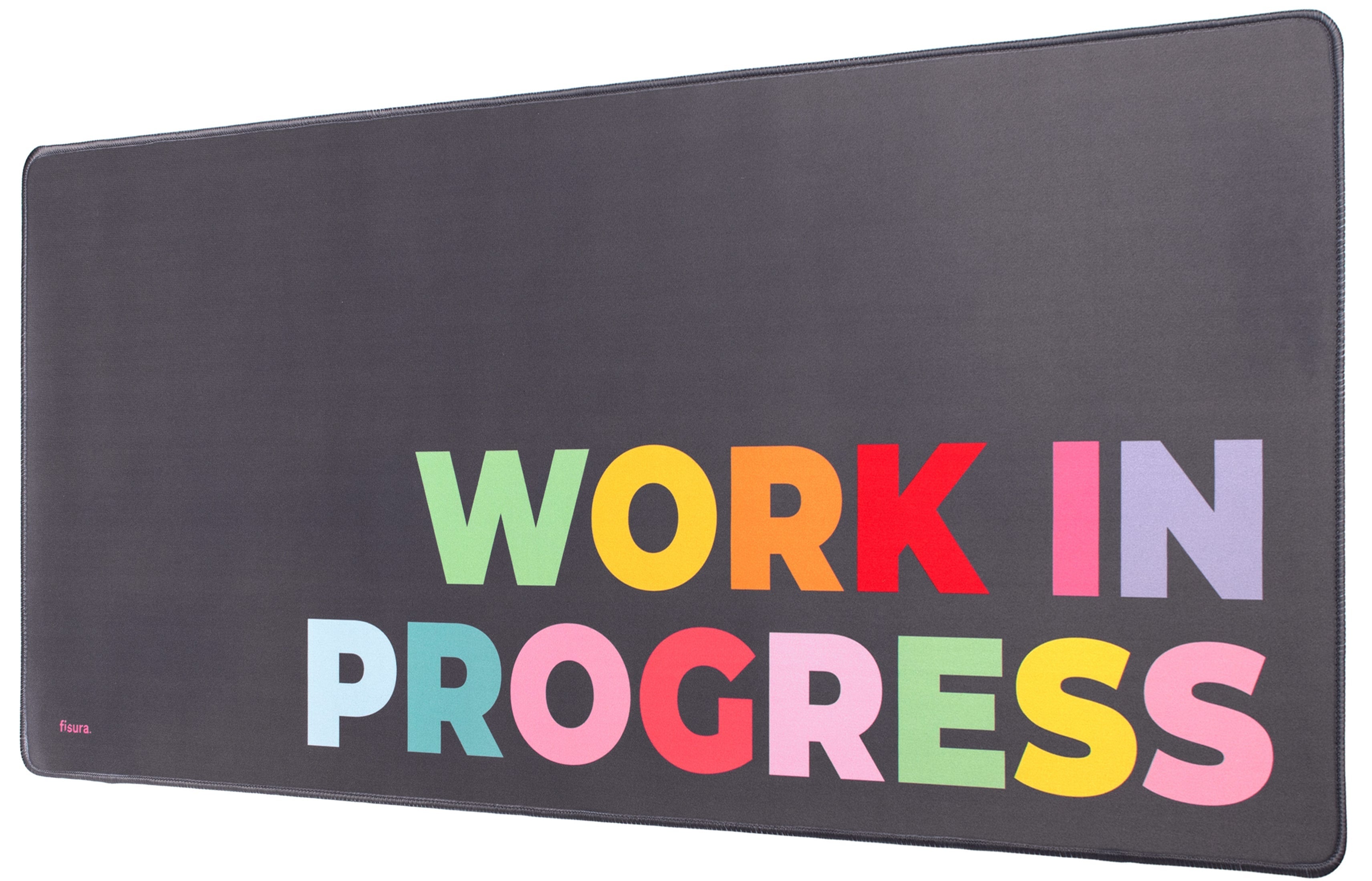 Fisura - Tapis de souris XXL "Work". Tapis de souris gaming gris. Tapis