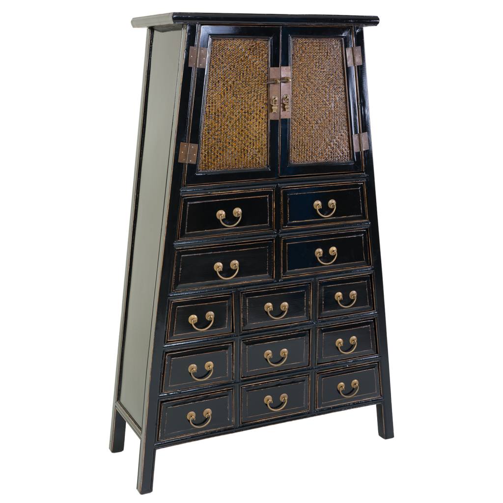 Armoire 3 Portes + Penderie Bois Massif Vernis Blanc - Sydney - Armoire