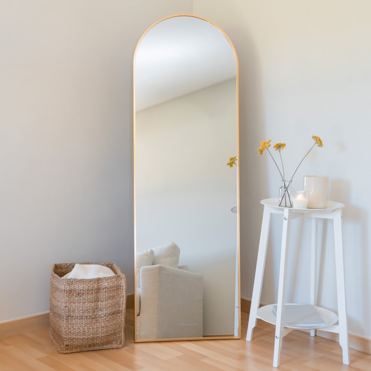 Flamingueo Specchio da Terra Specchio da Parete Lungo Decorazioni Camera da Letto Specchio da Parete Moderno 163x53x3cm - 7