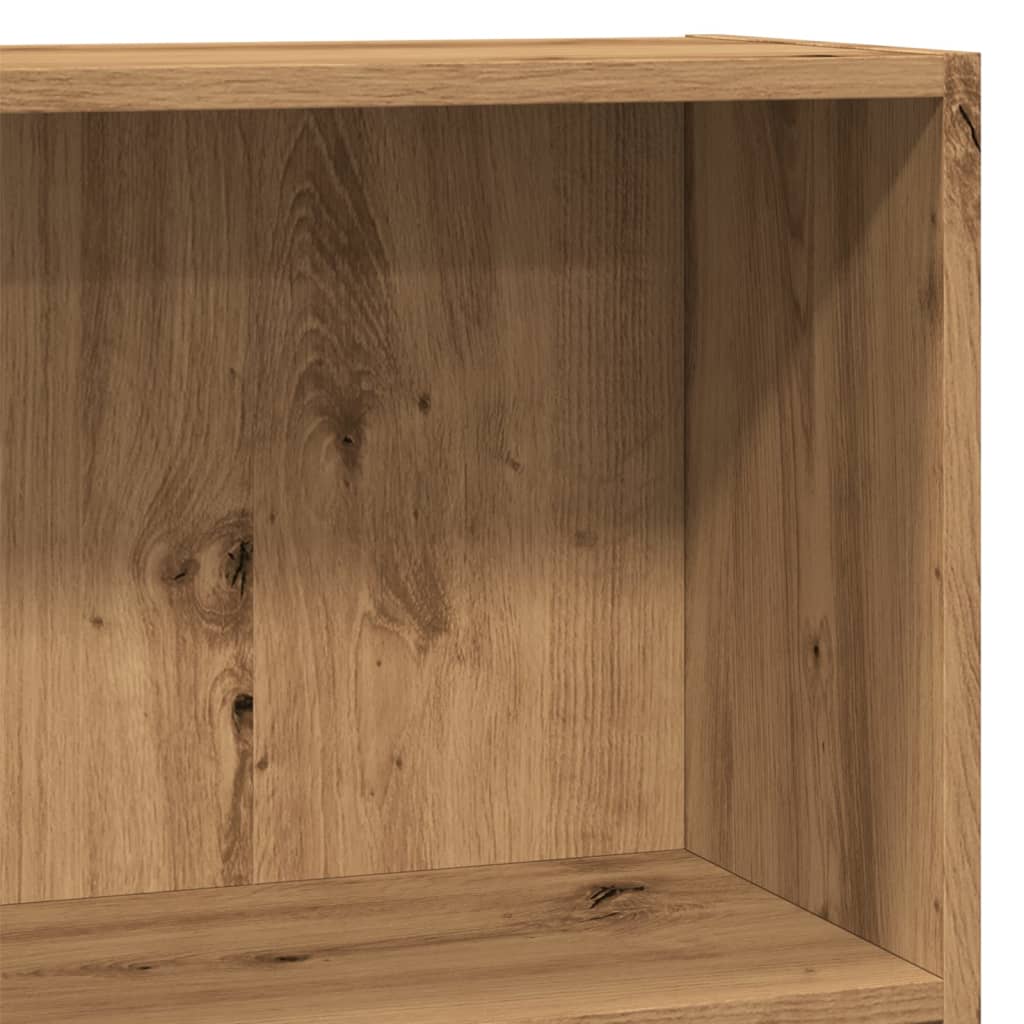 Bibliothèque pour Séjour en Bois Marron H. 24 x l. 80 x P. 24 cm - 7