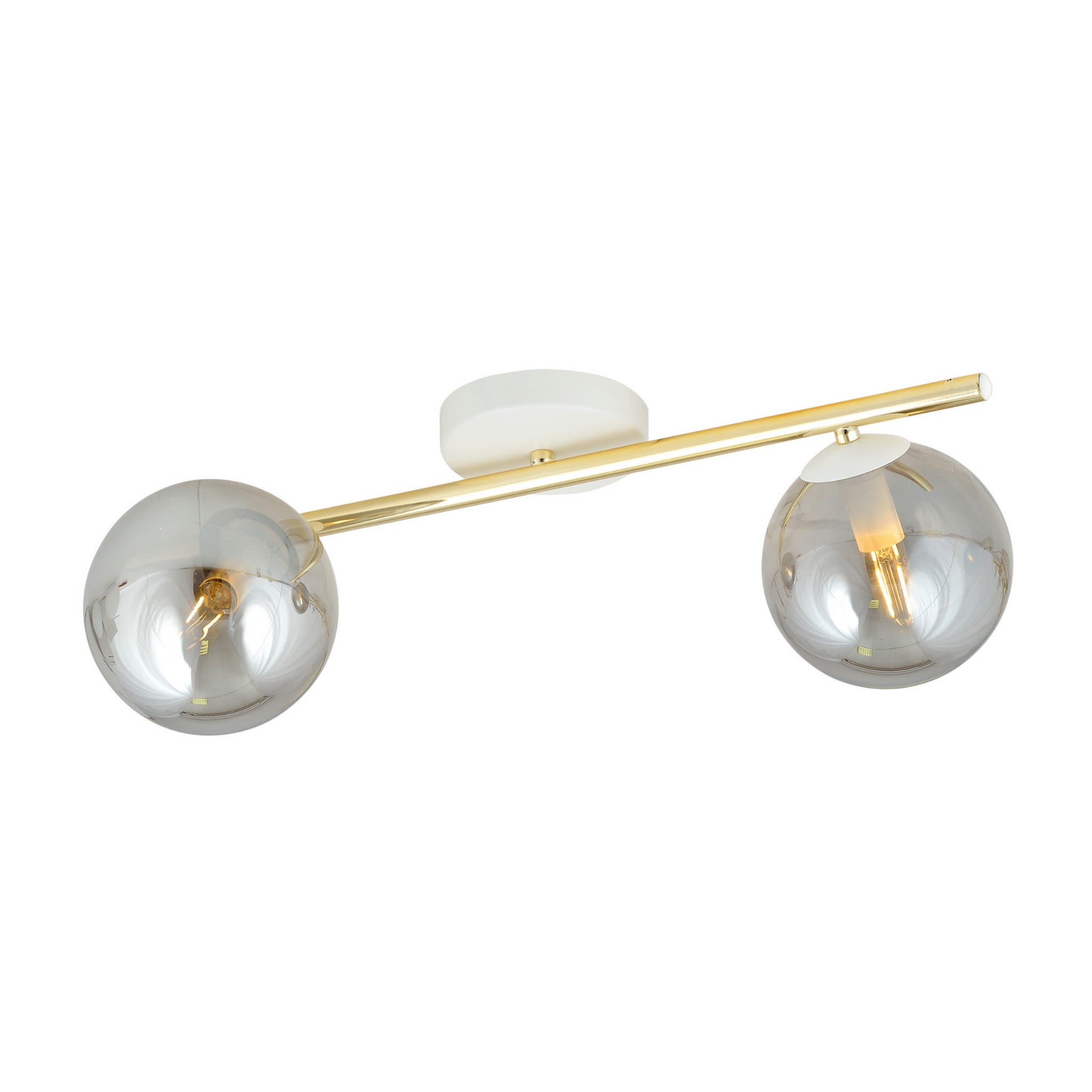Lampa sufitowa Splendi złoto-grafitowa 2xE14x10W wym: 20 x 55 cm metal Emibig