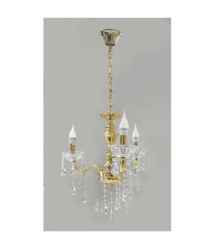 Waneway Lampadario A Sospensione 3 Livelli Con Gocce In Acrilico – Cromato E Trasparente, Diametro 22 Cm, Per E14/E27 - 3