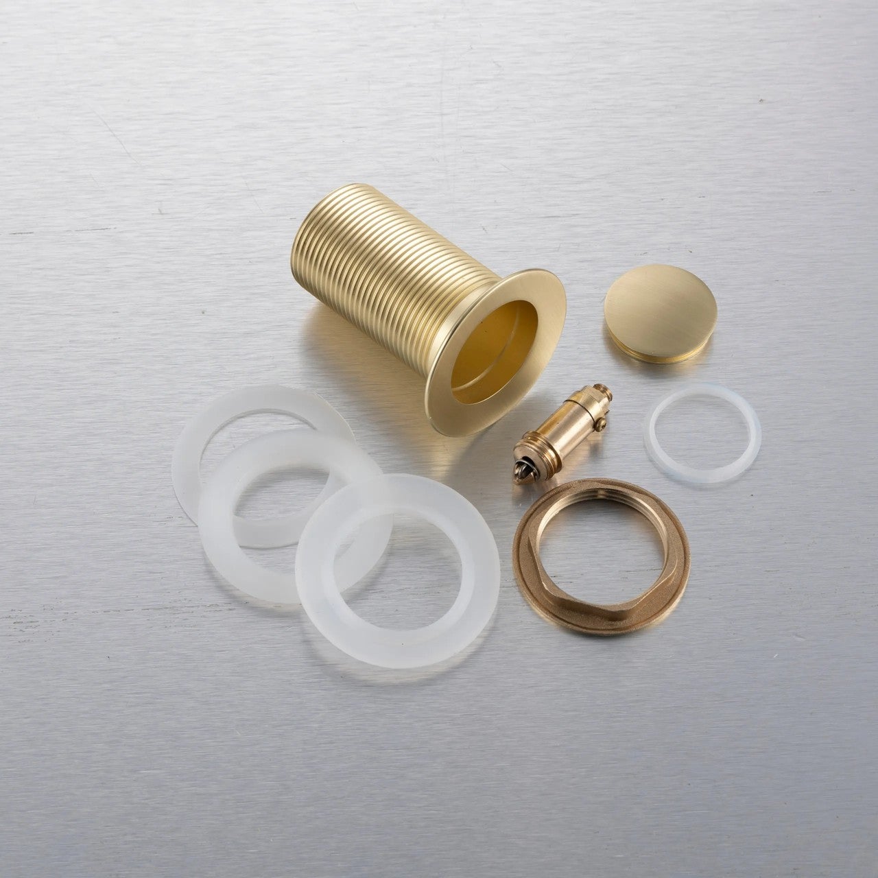 Balneo Bonde de lavabo en laiton Click-Clack modèle B sans trop-plein doré - 4