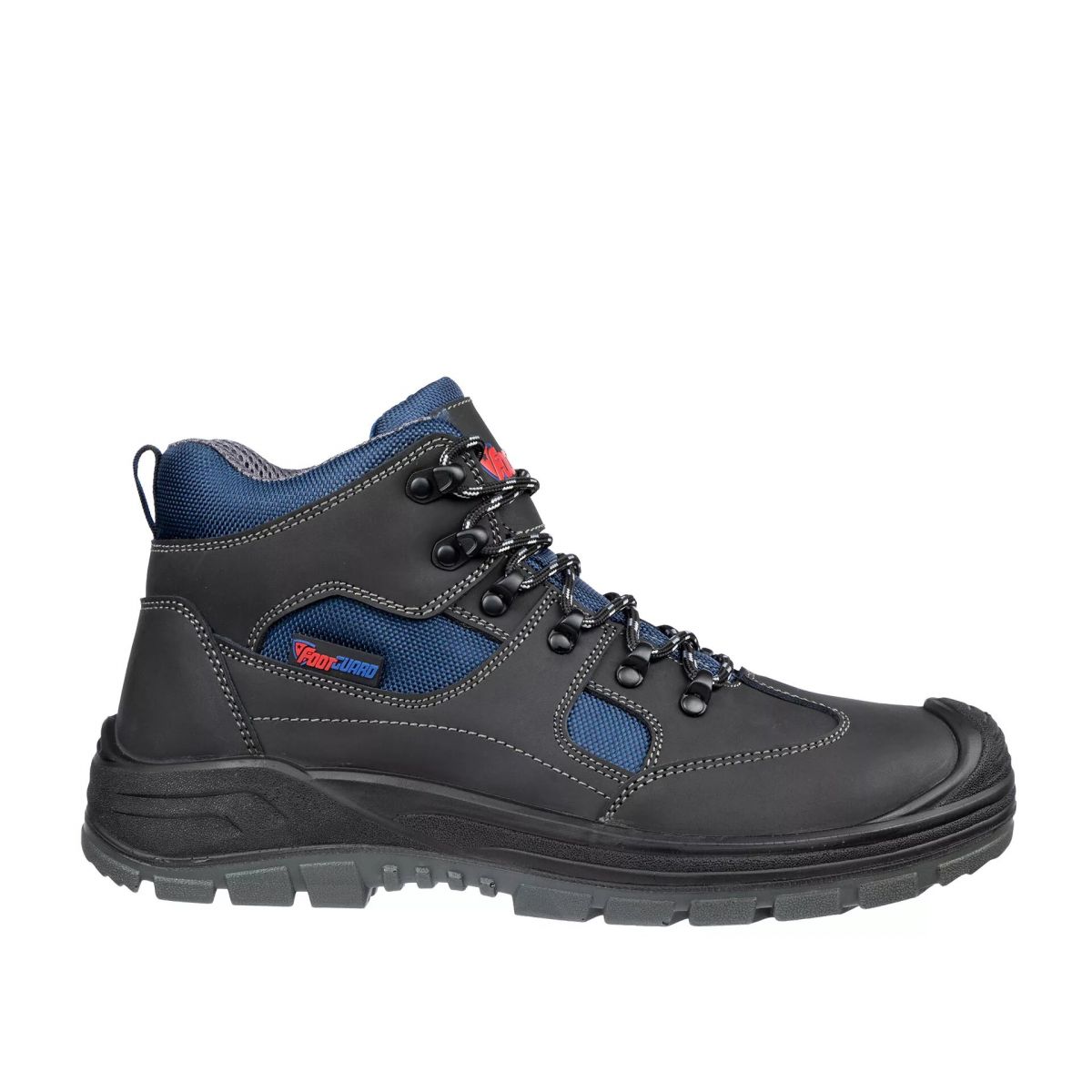 Chaussures de sécurité Safe mid S3 Noir/Bleu - Footguard - Taille 42 ...