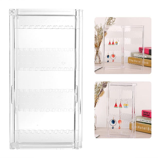 Expositor De Joyas Plegable Transparente Para Pulseras Collares Y expositor-de-joyas-plegable-transparente-para-pulseras-collares-y