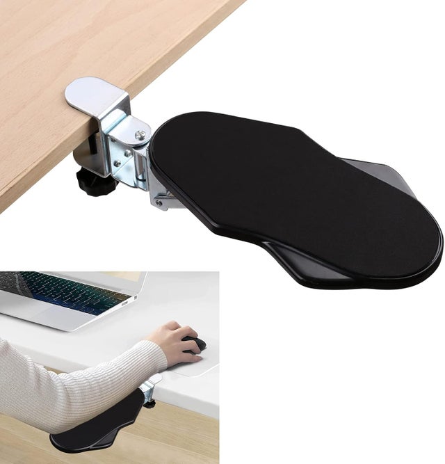 Tappetino Per Mouse Ergonomico Con Supporto In Gel Per Polso - Effetto Marmo Rosa - Antiscivolo In Gomma Naturale